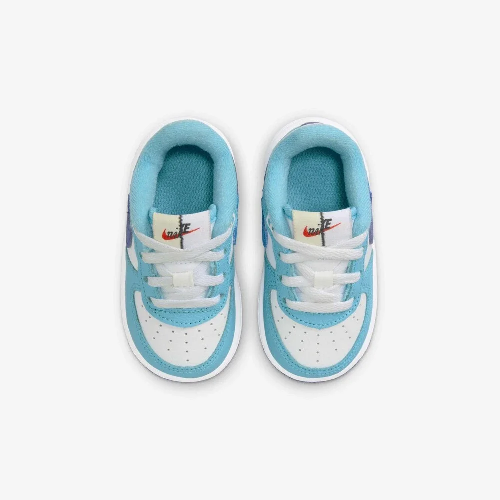 Nike Force 1 LV8 2 DX2165-100 Sneakers Toddler 10C Blue Lifestyle Shoes HTAT1305